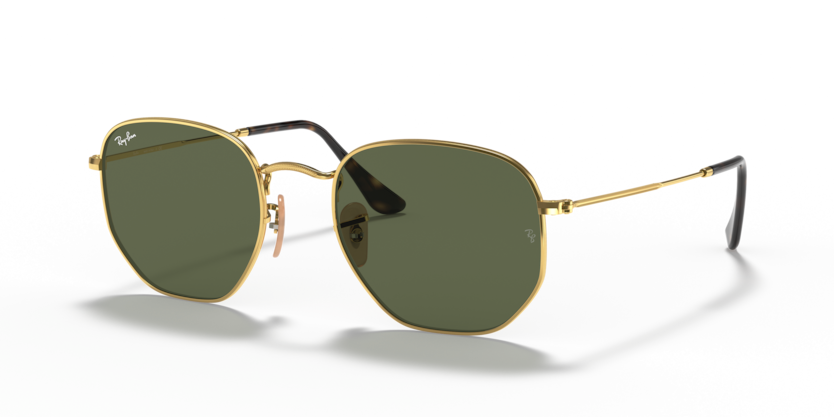 Lunettes de soleil Ray-Ban Hexagonal RB3548N Mixte Doré