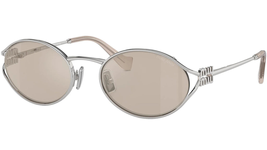 Lunettes de soleil Miu Miu MU 52YS Femme Argent