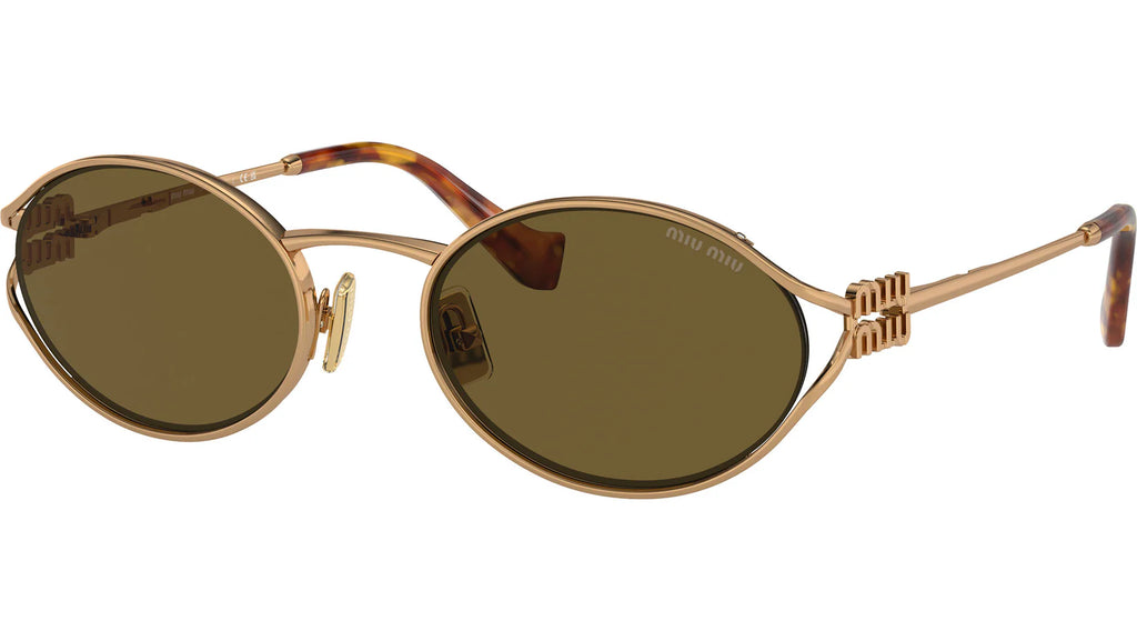 Lunettes de soleil Miu Miu MU 52YS Femme Marron